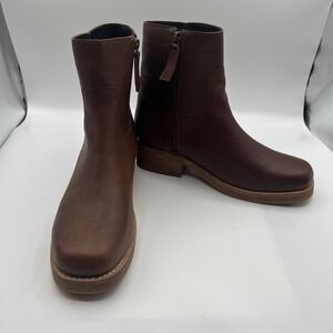 NEW Dingo Mens Banner Tan Leather 7in Ankle Boots, SZ: 9 D,Marks On Upper & Heel